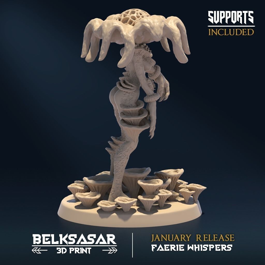 Amanita of Corruption C Nude and Normal 3D print model_3