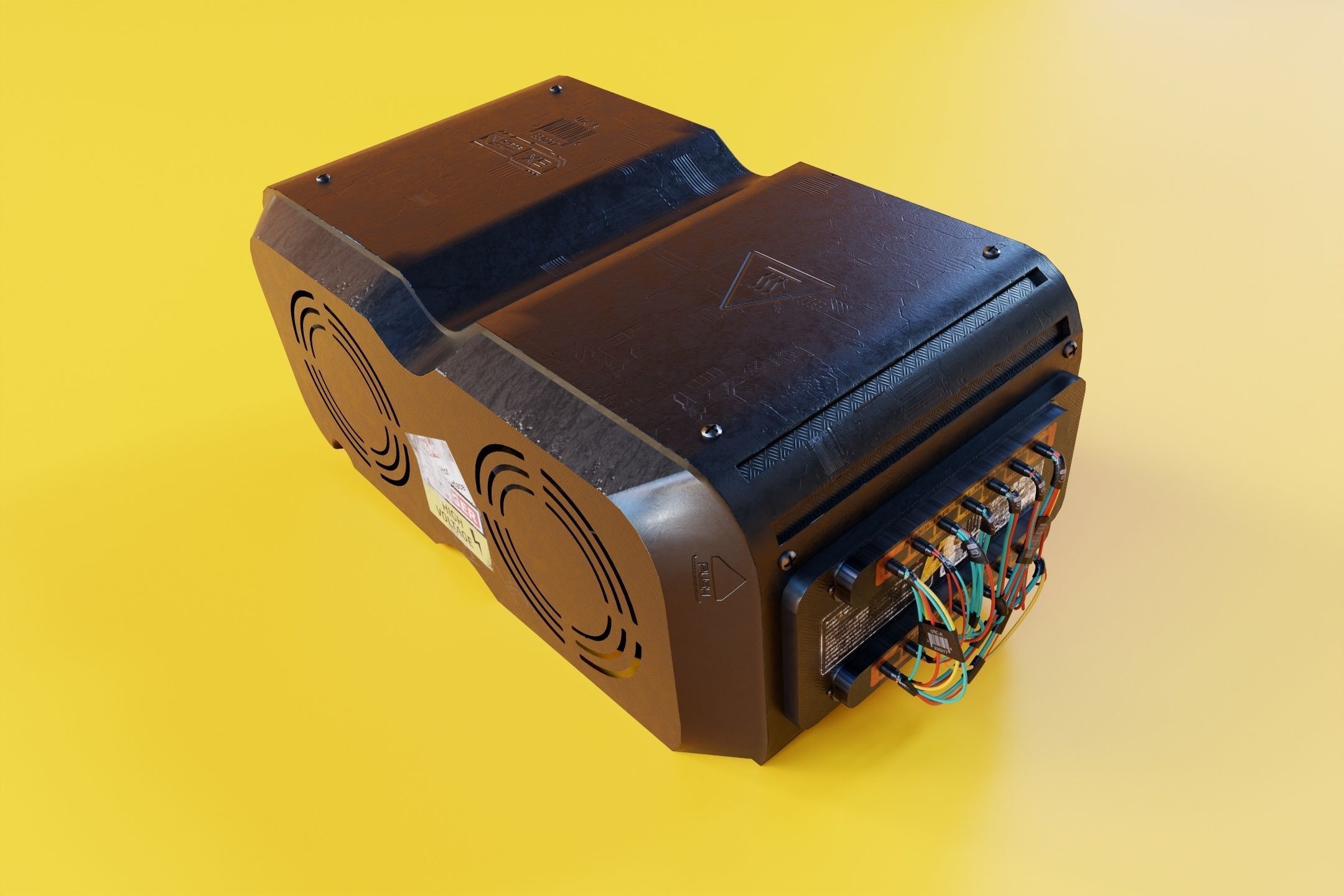 SCI-FI Console CB0005 Low-poly 3D model_4