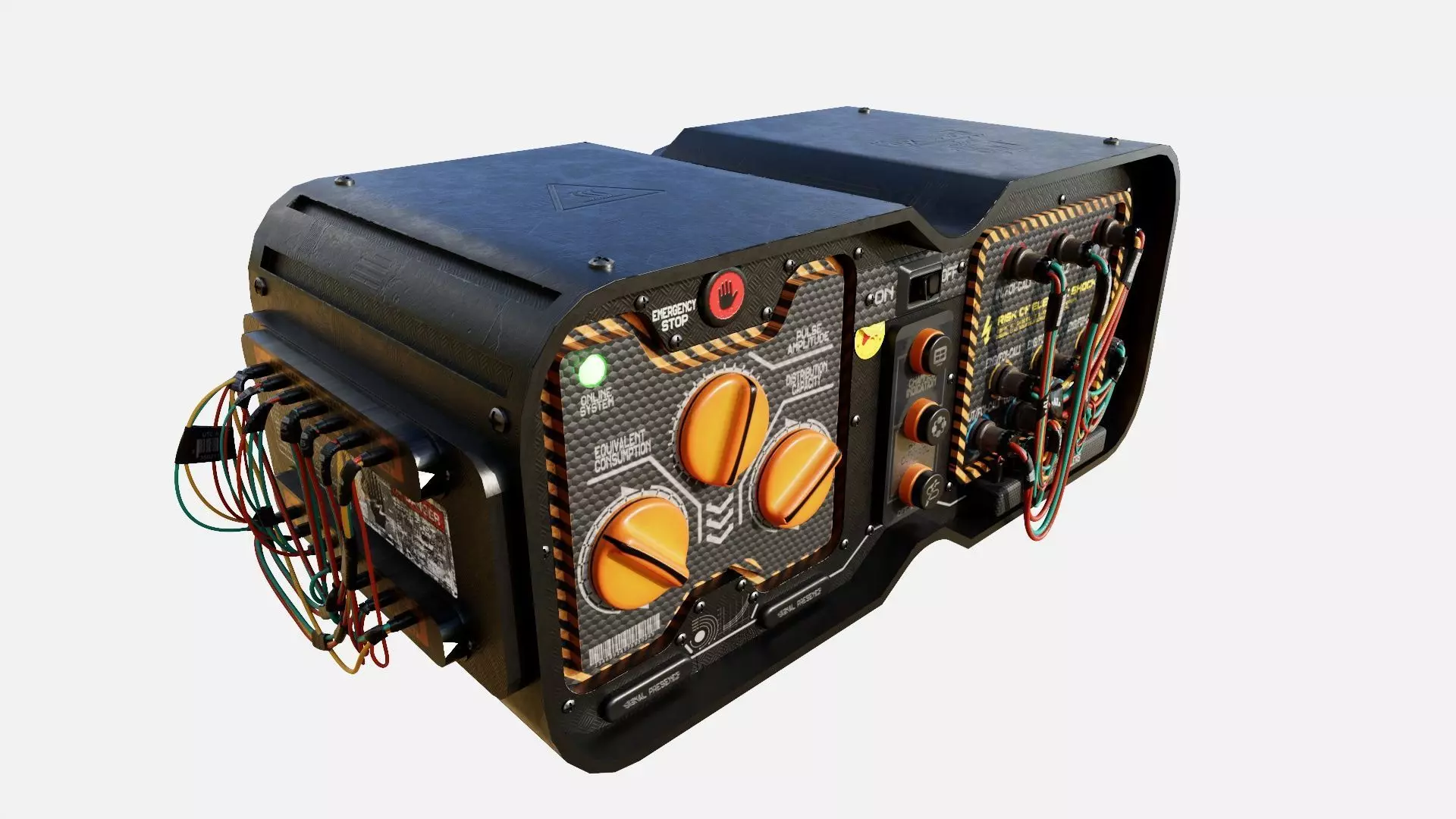 SCI-FI Console CB0005 Low-poly 3D model_0