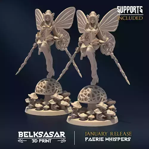Autum Whispers B Nude and Normal 3D print model
