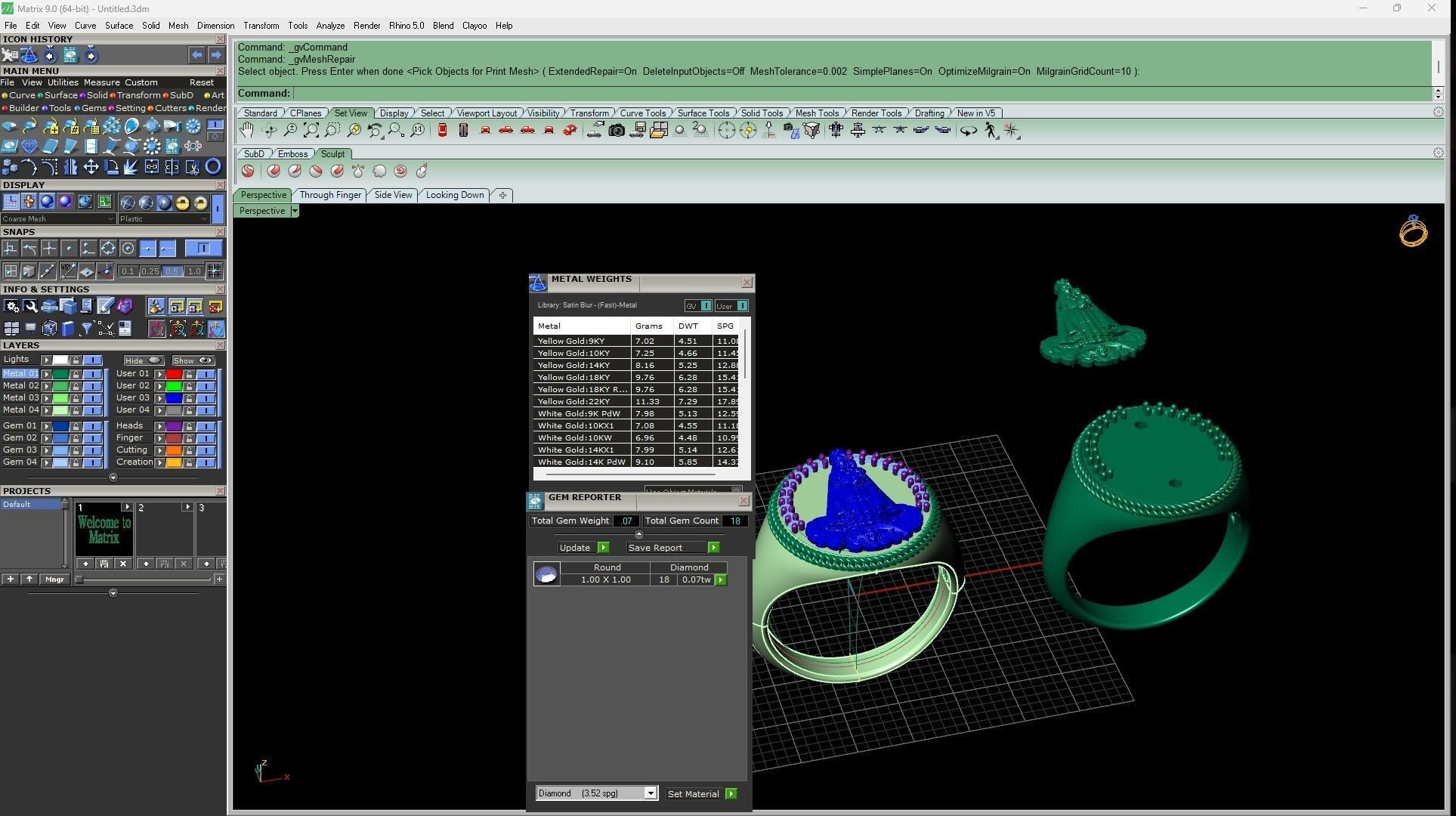 Virgen Caridad Anillo Mujer  3D print model_3