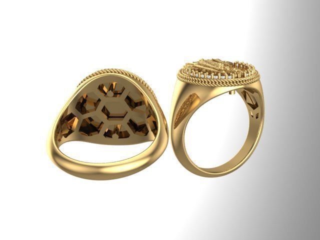 Virgen Caridad Anillo Mujer  3D print model_1