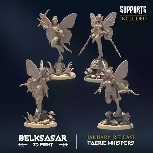 Autum Whispers Set x4 3D print model