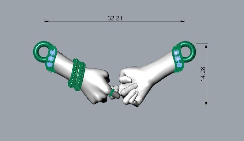 Hand Pandent TN01 3D print model_3