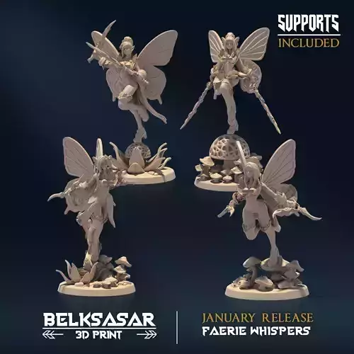 Autum Whispers Nude Set x4 3D print model