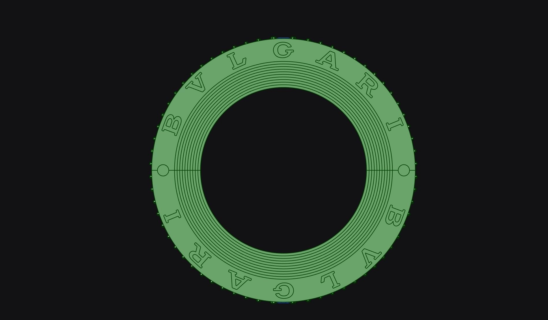 blgari rings set full diamond 3D model_6