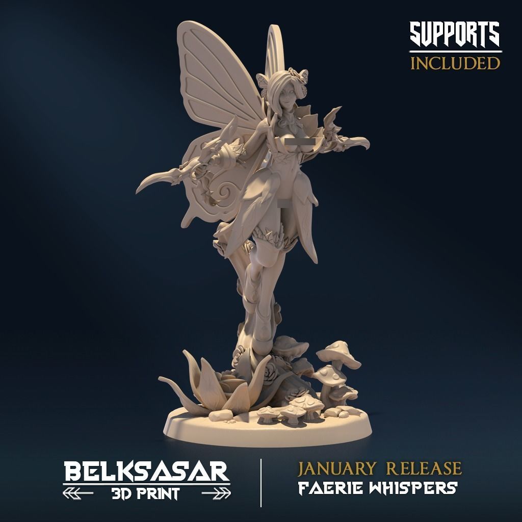 Autum Whispers Nude and Normal Set x8 3D print model_2