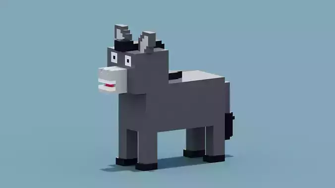 Voxel Donkey 