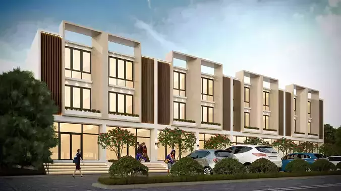 Office Store Advertising Render Skp Vray