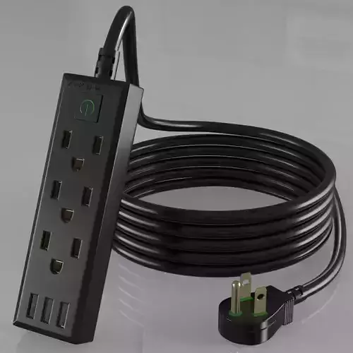 electrical extension cable 3D model