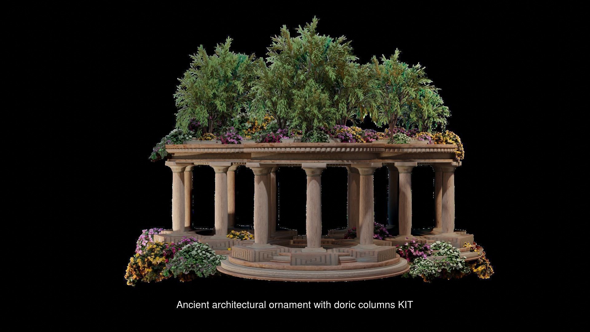 Ancient fantasy space props complete bundle 3D Model Collection_22