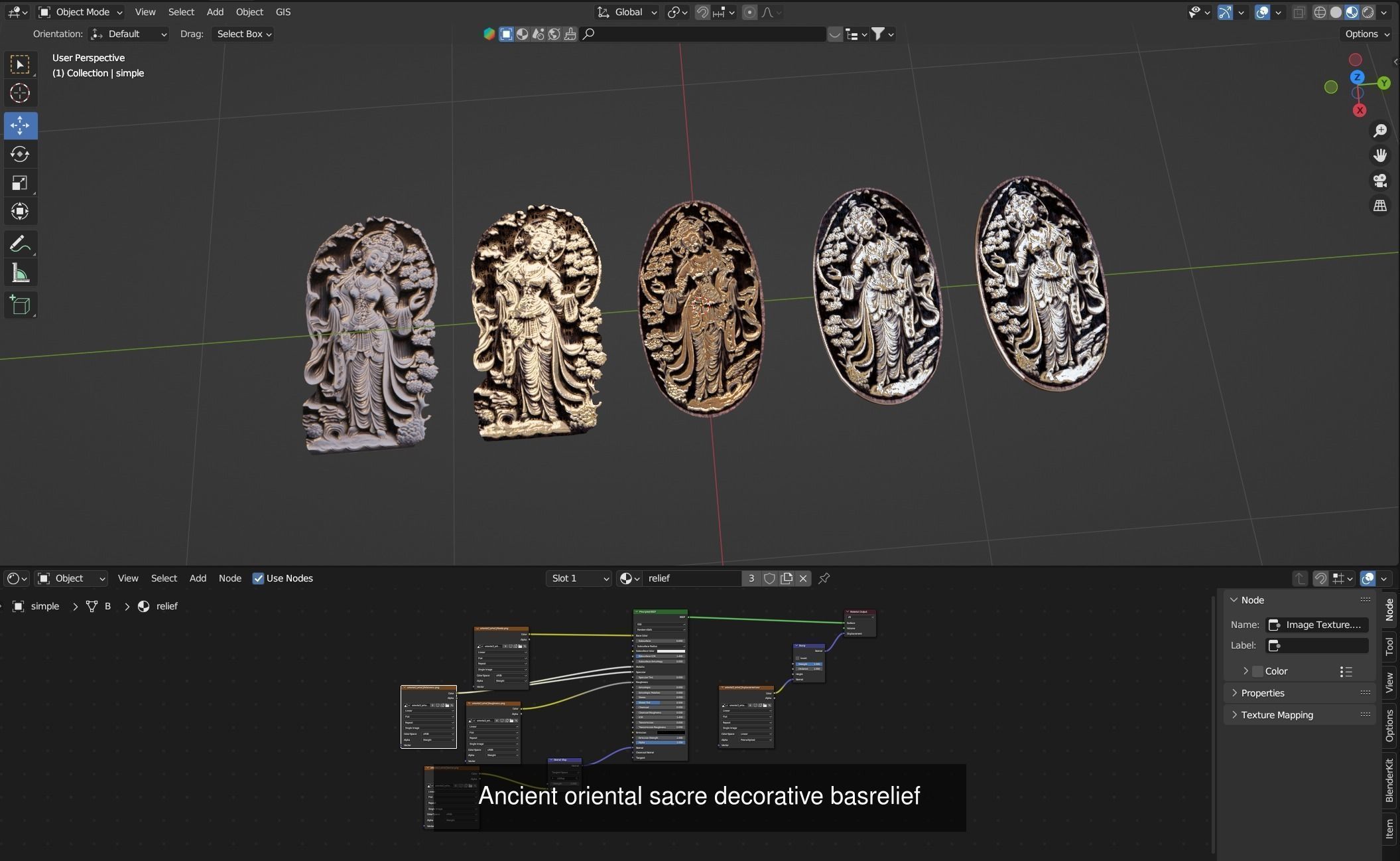 Ancient fantasy space props complete bundle 3D Model Collection_33