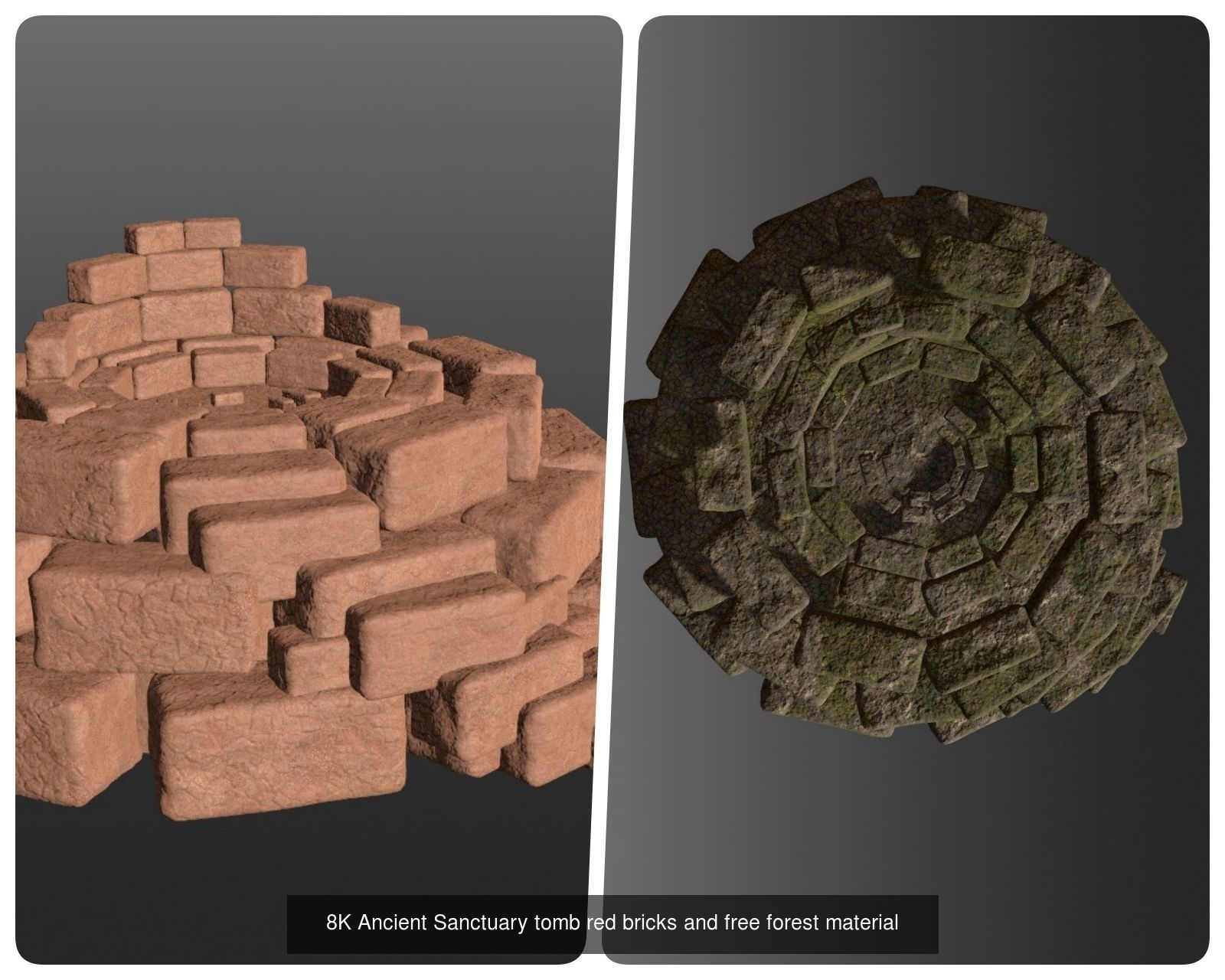 Ancient fantasy space props complete bundle 3D Model Collection_49