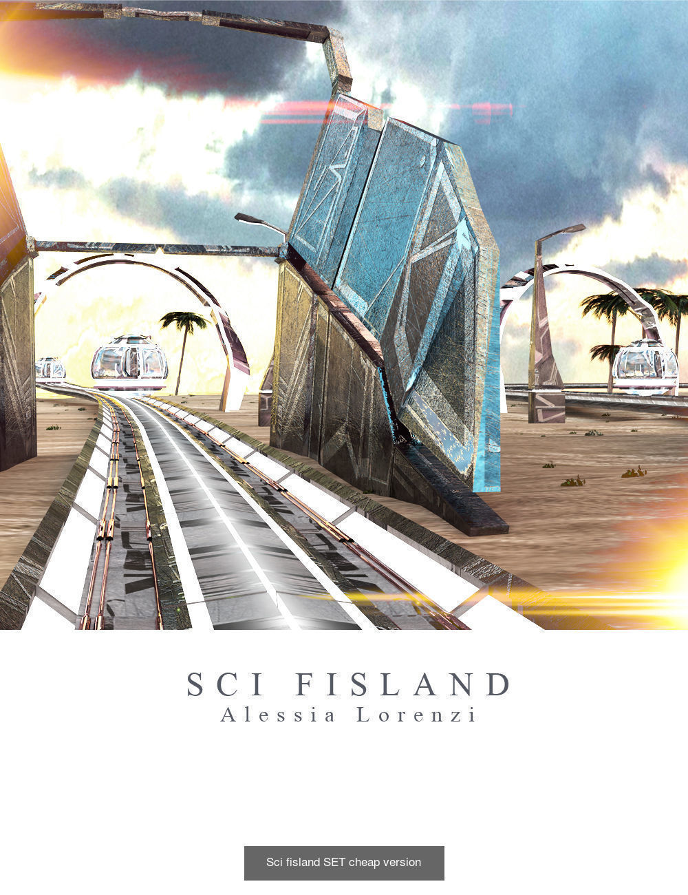 Ancient fantasy space props complete bundle 3D Model Collection_39