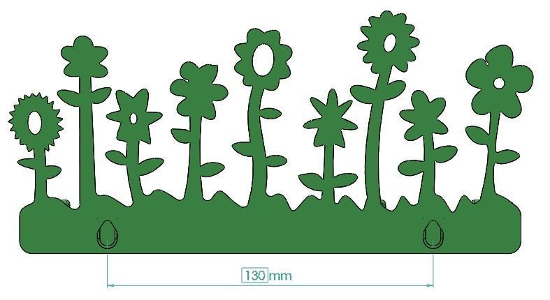 Key Hanger 3D print model_9