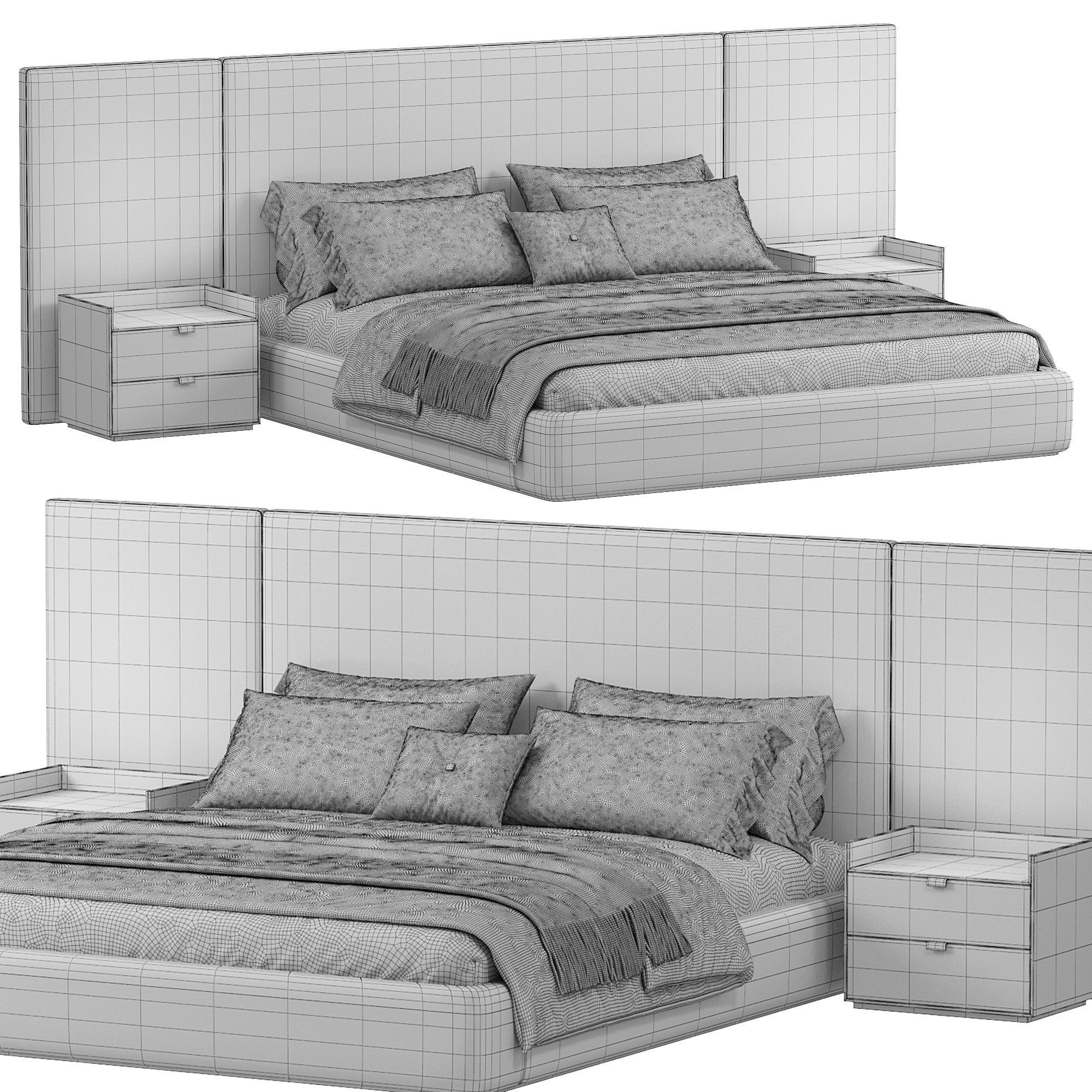 Harris Bed by thehighwall 3D model_4