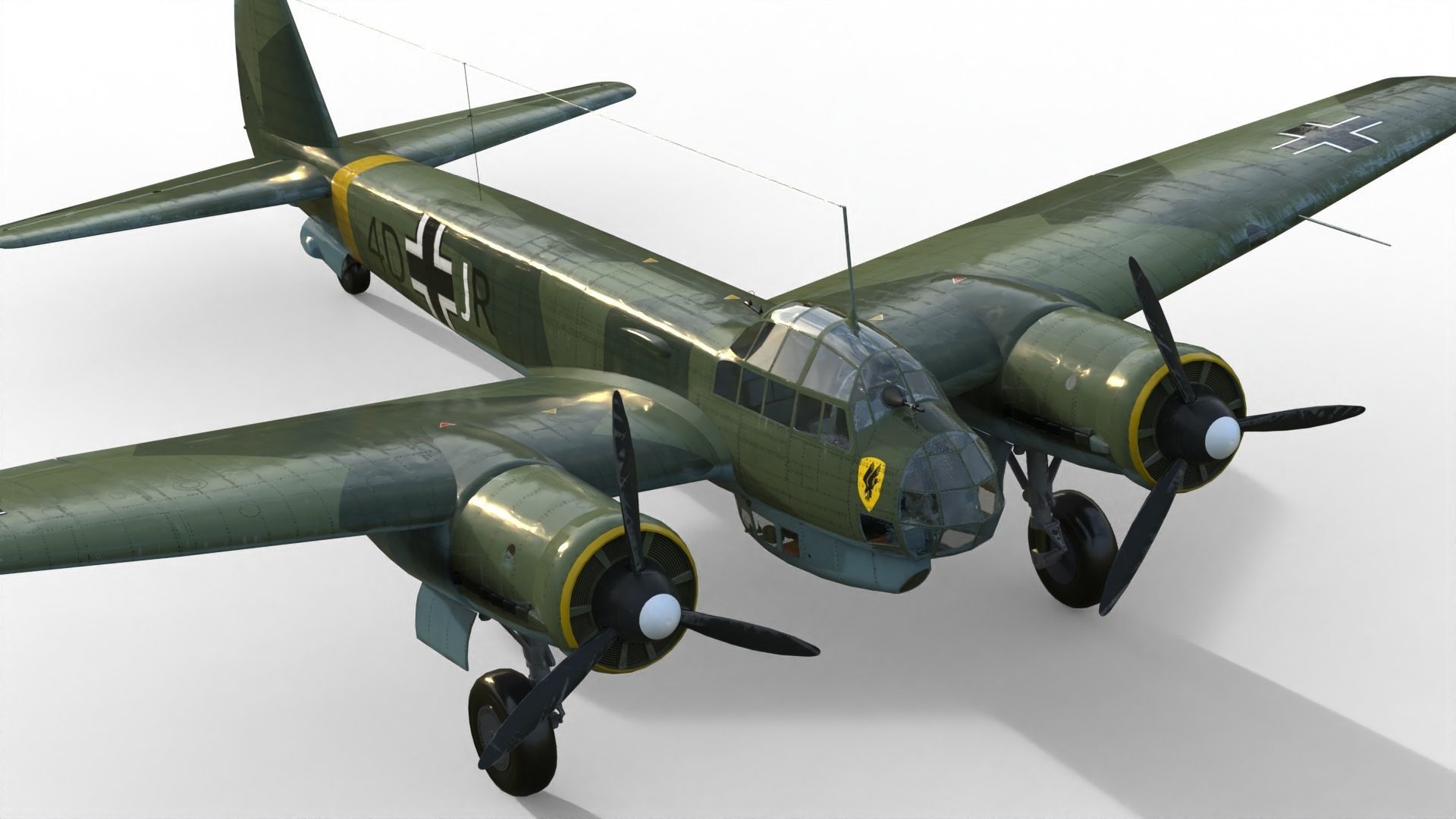 Junkers Ju 88 bomber 3D model_12