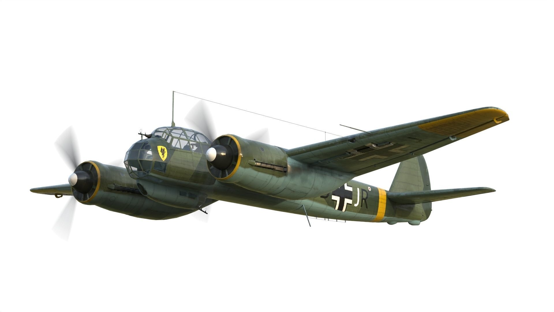 Junkers Ju 88 bomber 3D model_3