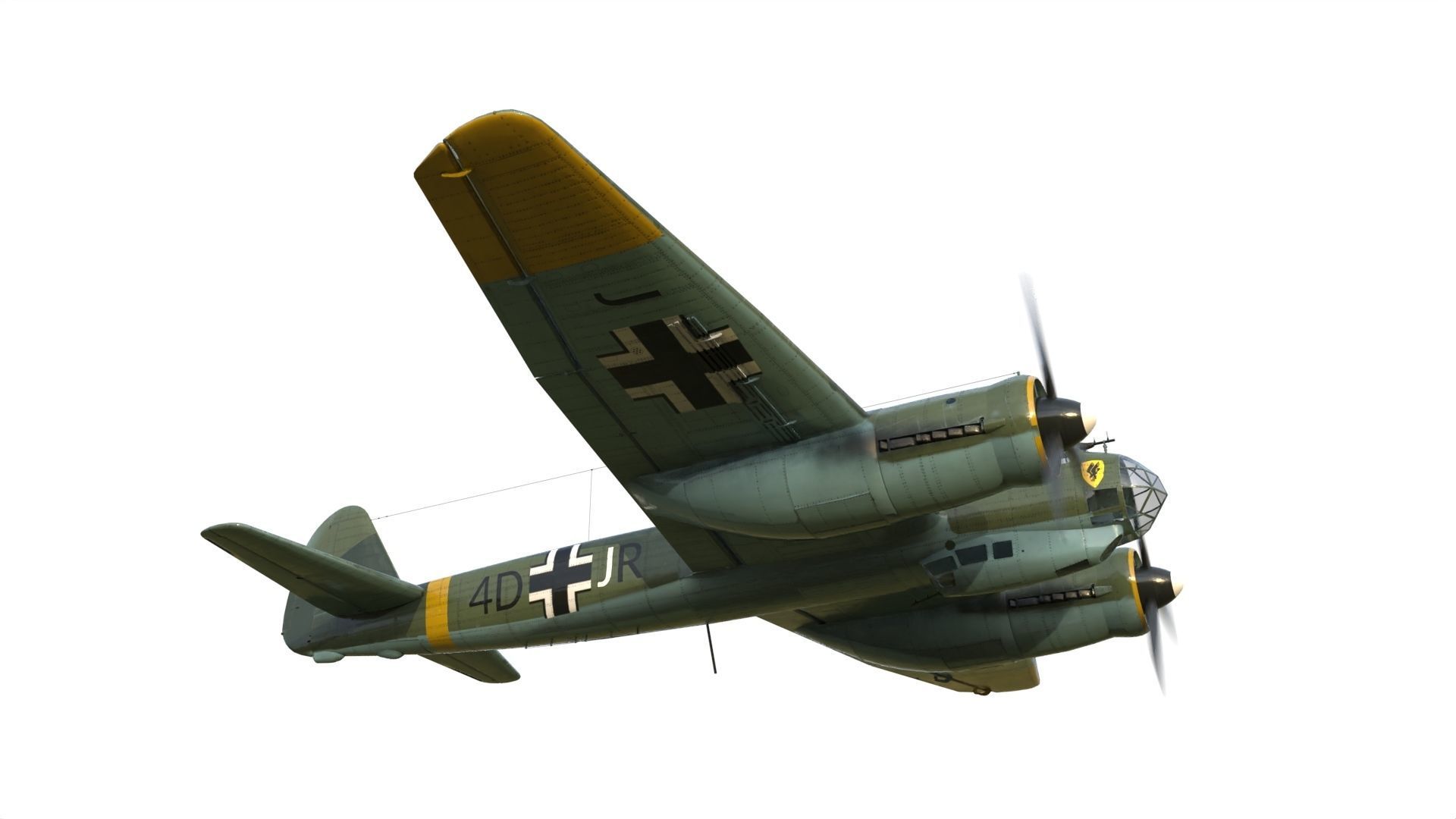 Junkers Ju 88 bomber 3D model_2