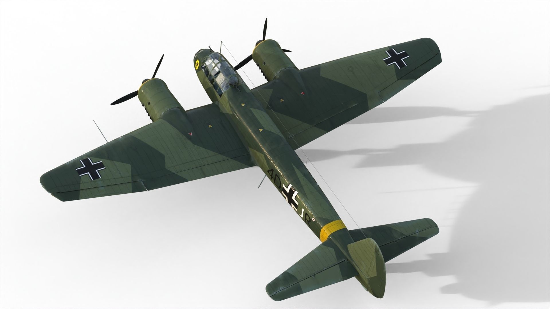 Junkers Ju 88 bomber 3D model_9