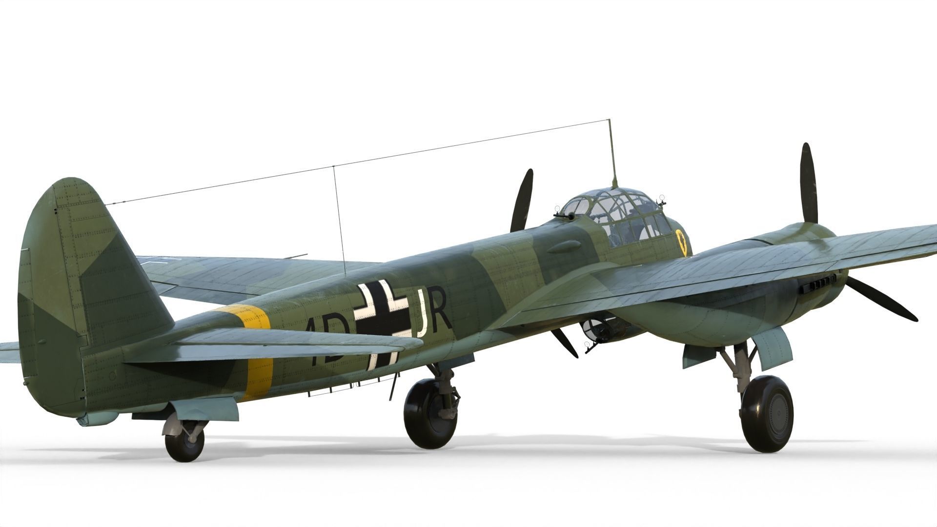 Junkers Ju 88 bomber 3D model_7