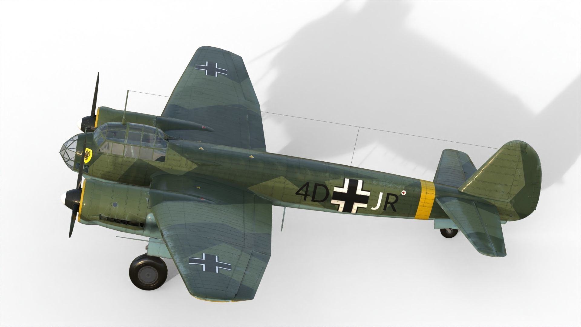 Junkers Ju 88 bomber 3D model_8