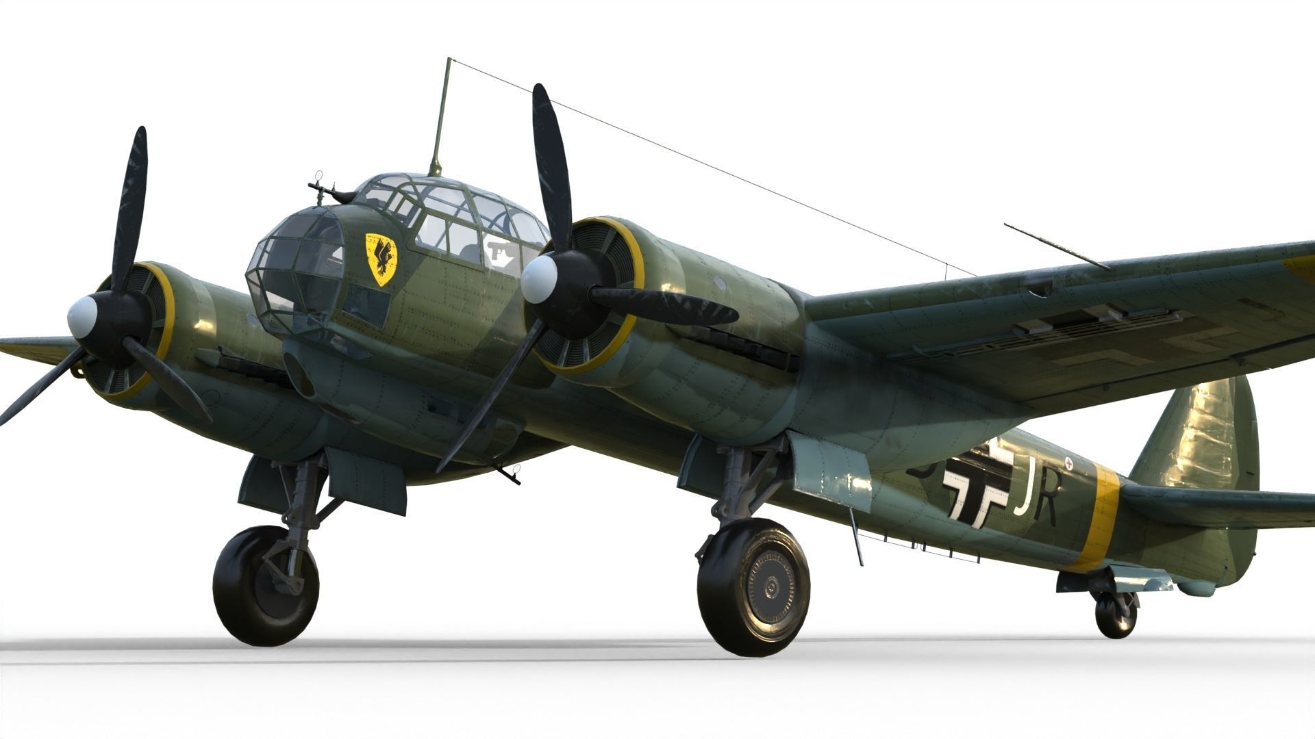 Junkers Ju 88 bomber 3D model_10