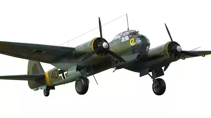 Junkers Ju 88 bomber 3D model