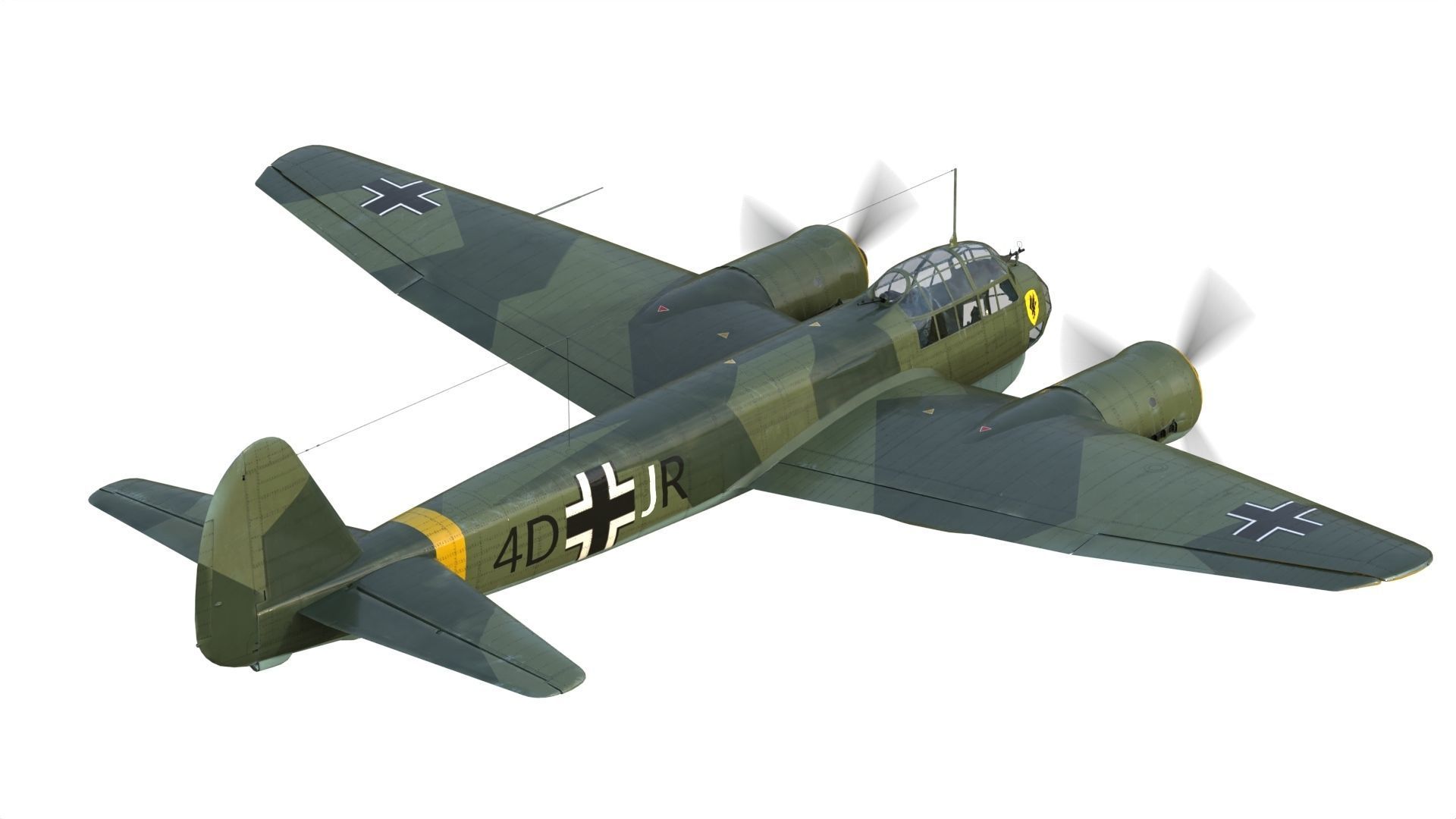 Junkers Ju 88 bomber 3D model_4