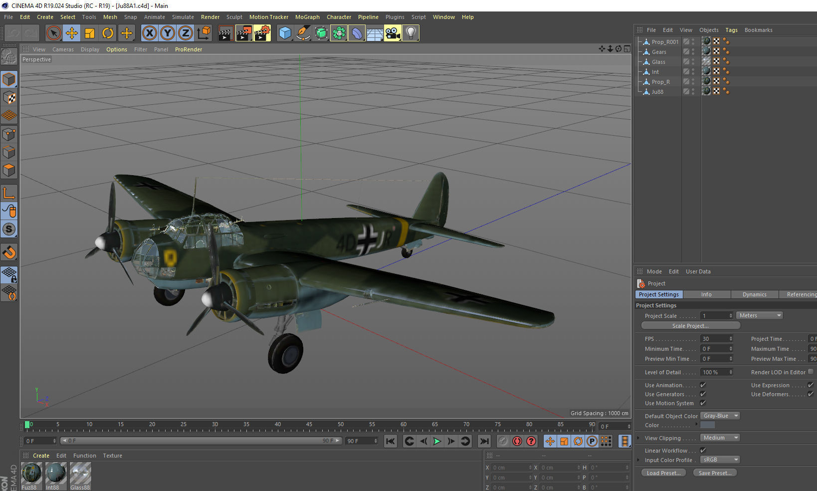 Junkers Ju 88 bomber 3D model_15