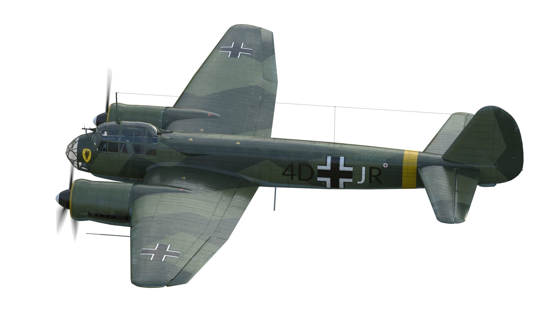 Junkers Ju 88 bomber 3D model_5