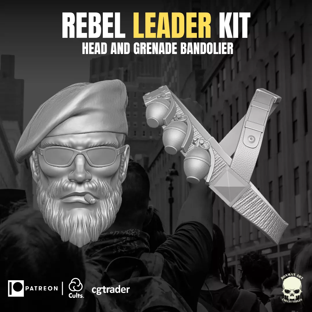 Rebel Leader Kit For Action Figures 3D print model