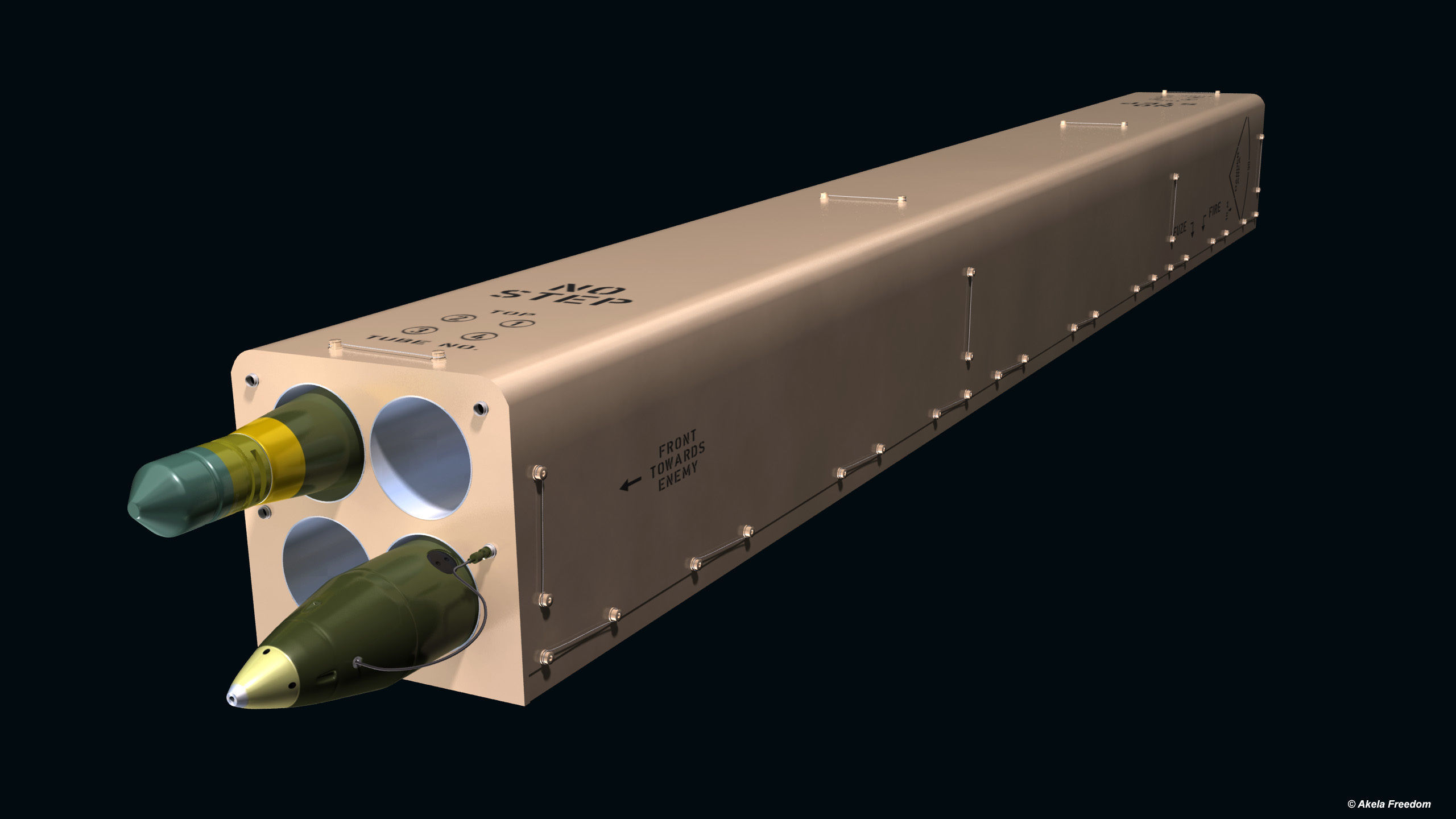 LAND-LGR4 Launcher 3D model_4