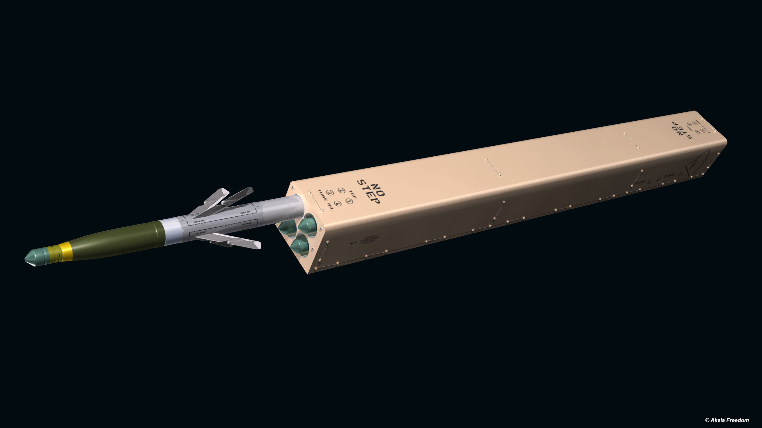 LAND-LGR4 Launcher 3D model_6