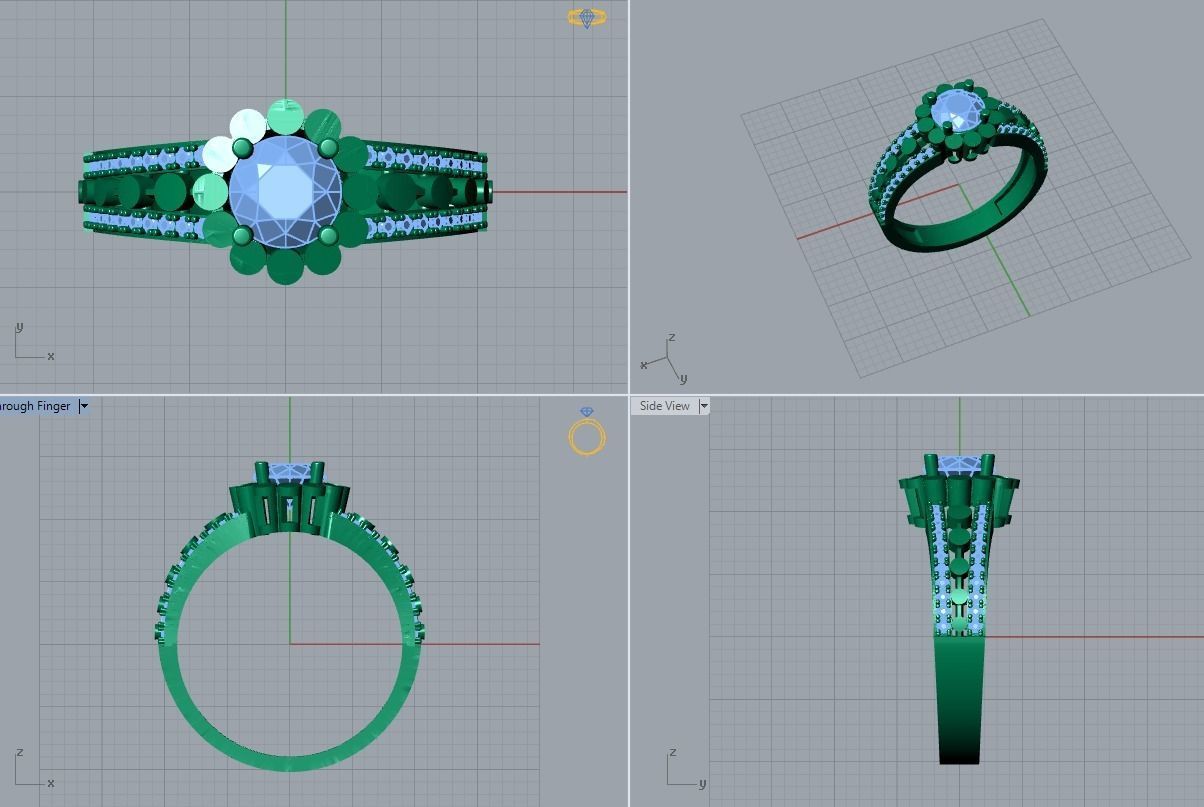 jewelry ring 3D print model_8