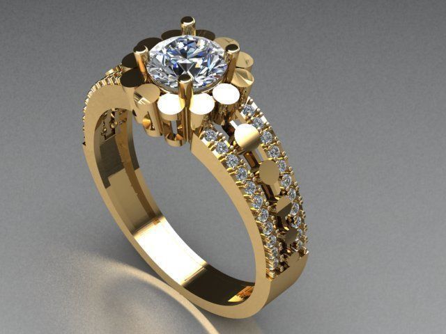 jewelry ring 3D print model_4