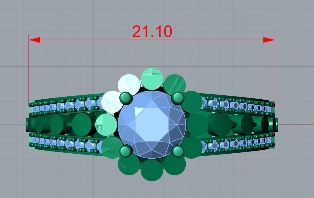 jewelry ring 3D print model_9