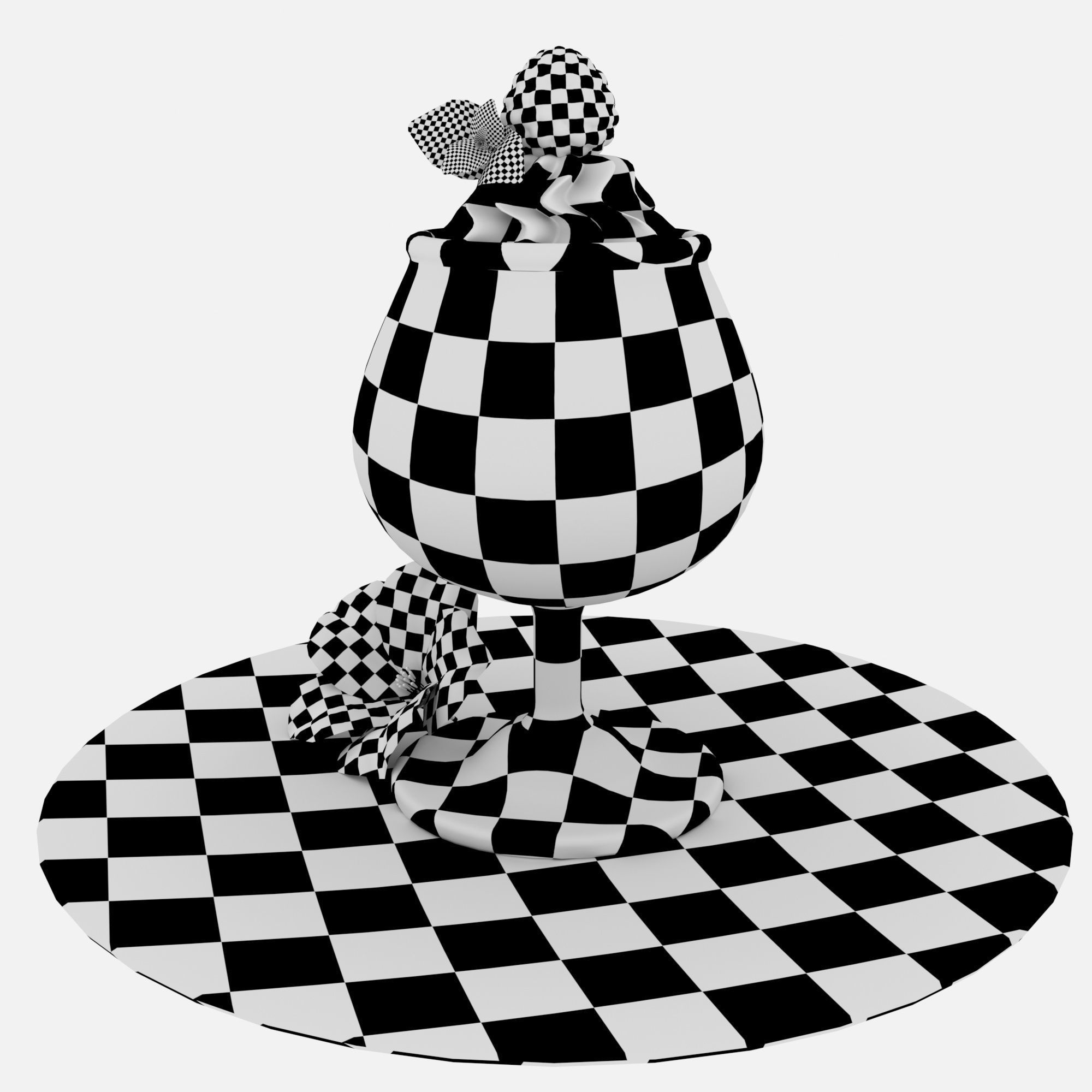 Raspberry dessert 3D model_8