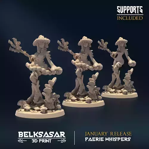 Myconid Consort A Nude and Normal 3D print model