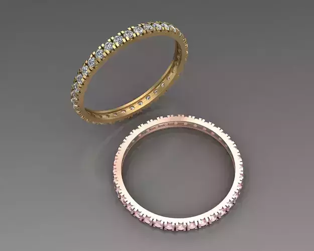 Special light micro prongs ring