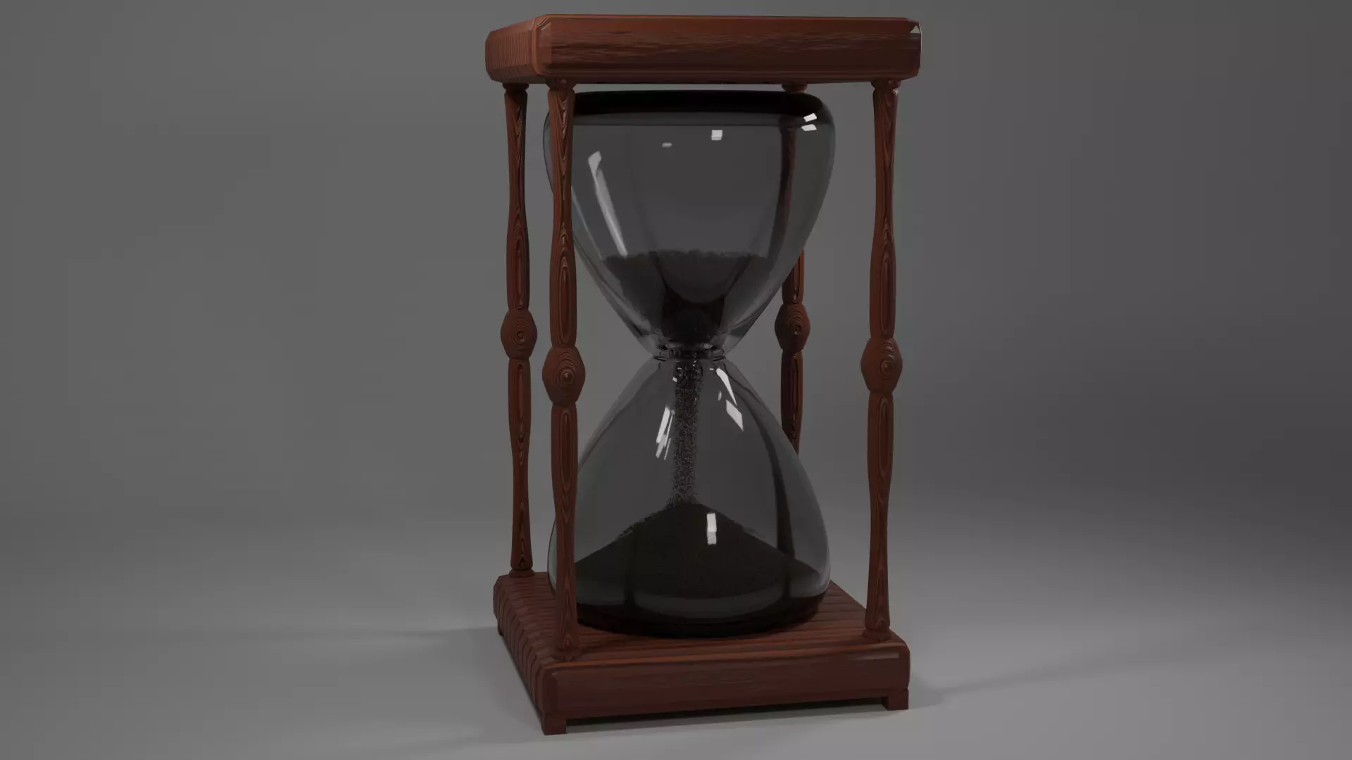 Hourglass sand 3D model_0