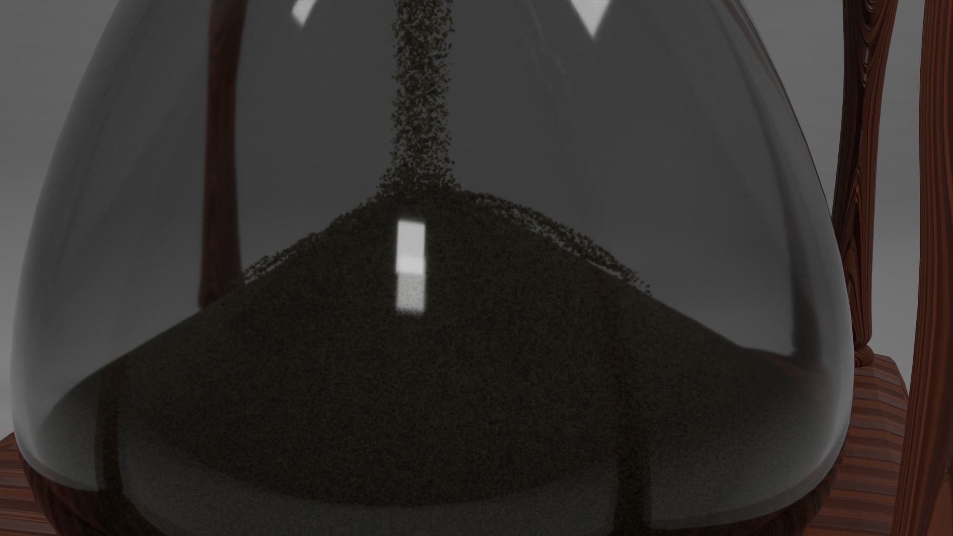 Hourglass sand 3D model_1