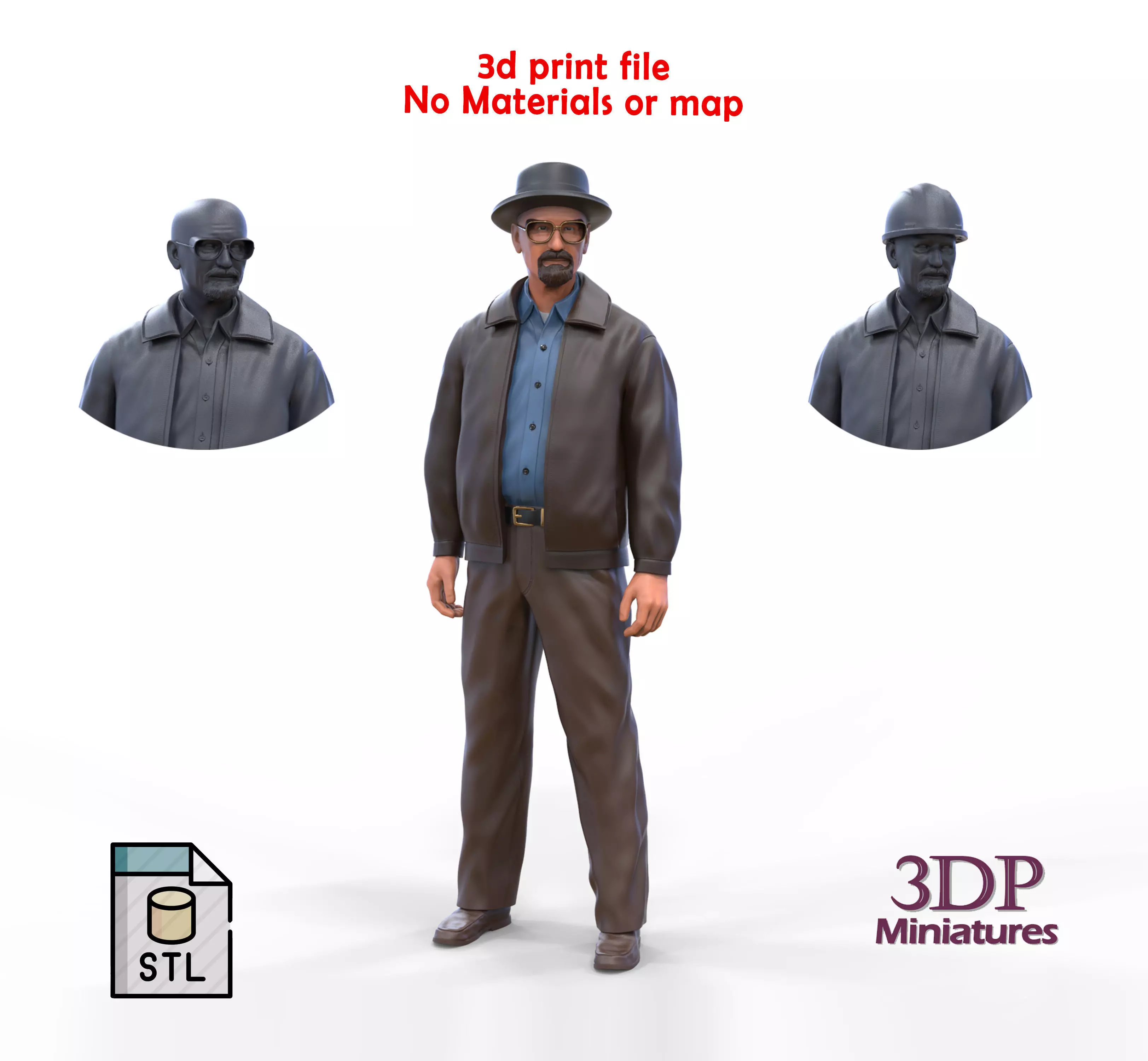 Breaking Bad Walter White 3D print model