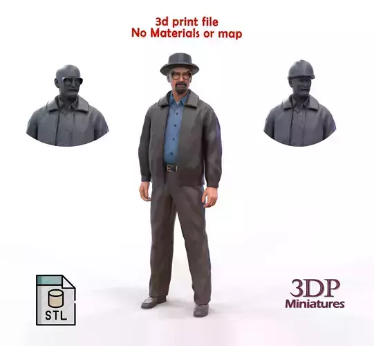 Breaking Bad Walter White 3D print model