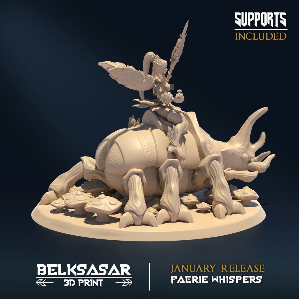 Spring Hermit B Nude and Normal 3D print model_3