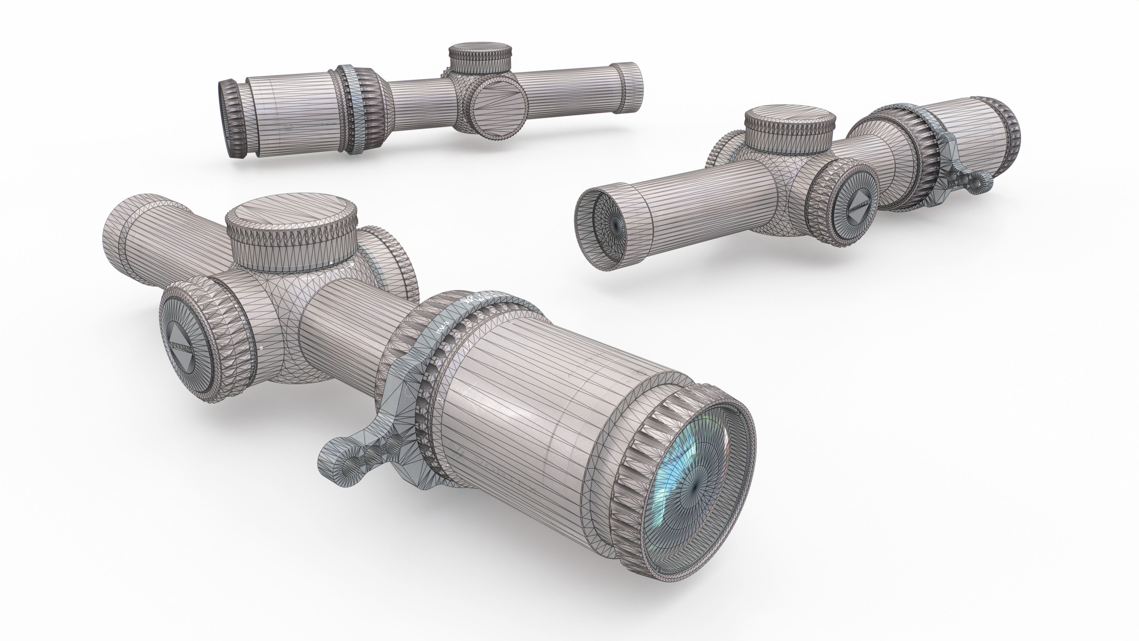 Vortex Razor HD Gen2-E 1-6x Low Power Variable Optic Low-poly 3D model_1