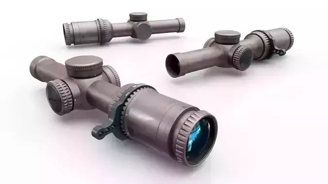 Vortex Razor HD Gen2-E 1-6x Low Power Variable Optic Low-poly 3D model