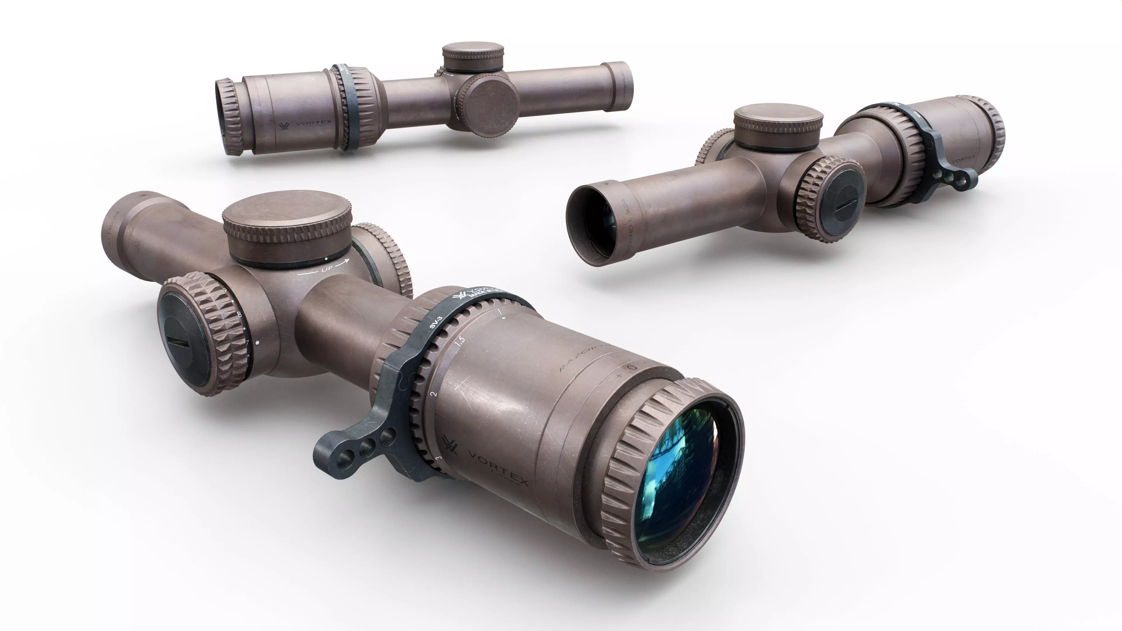 Vortex Razor HD Gen2-E 1-6x Low Power Variable Optic Low-poly 3D model_0