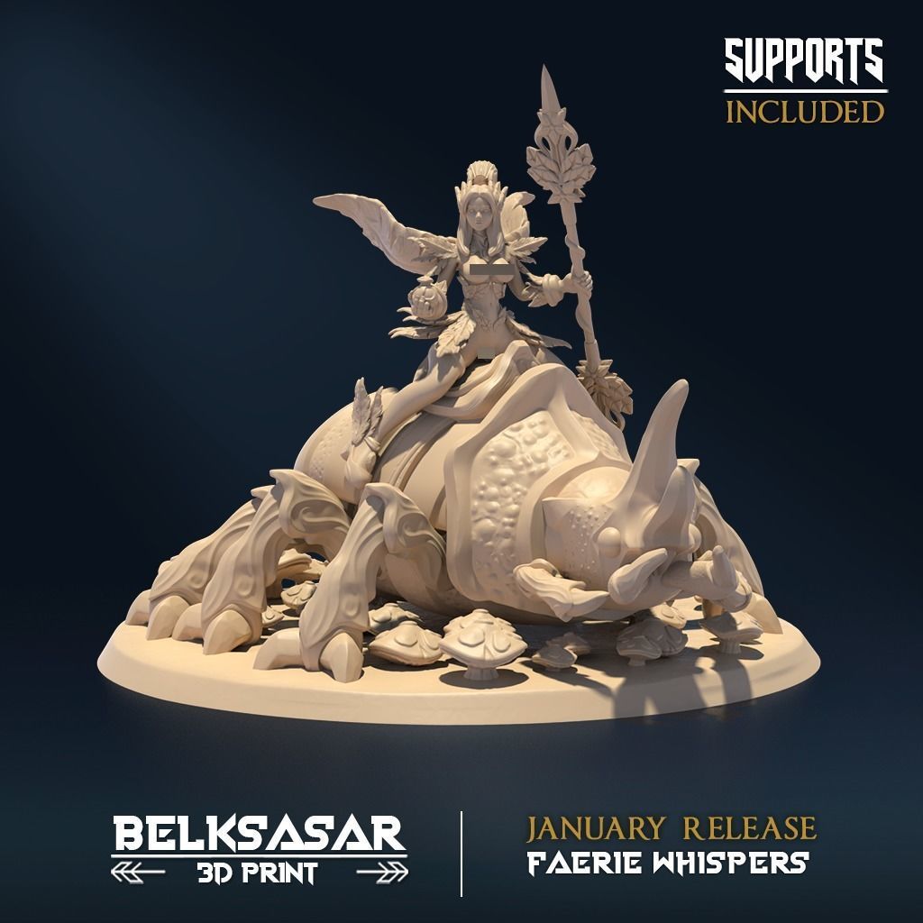 Spring Hermit Nude Set x3 3D print model_2