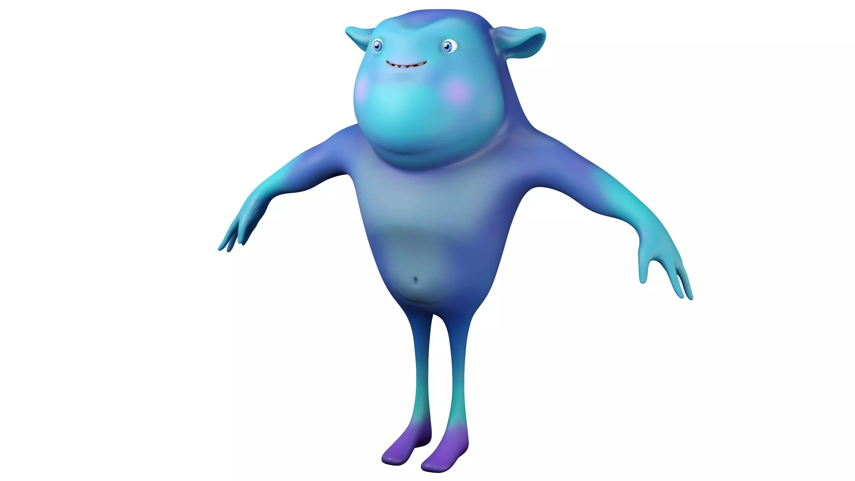 Cartoon Monster 3D model